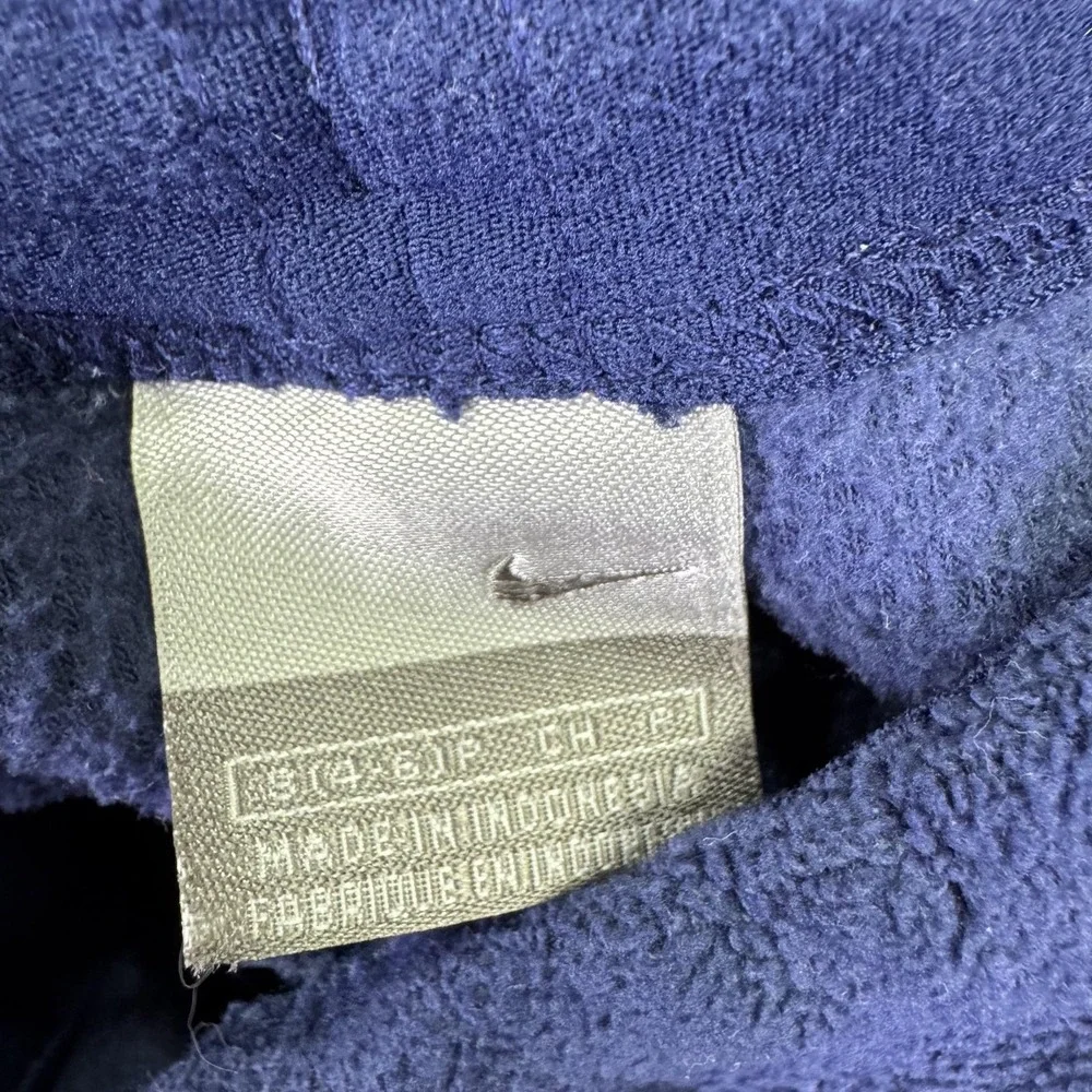 Nike Sweatpants Womens Small Blue Fleece Straight Elastic Waist Pockets Logo Y2K